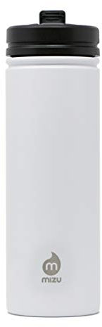 Mizu Unisex – Erwachsene M9 Trinkflasche, White, One Size