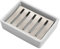 Ulable Keramik 304 Edelstahl Seifenschale, Doppellagig, Selbstentleerender Seifenhalter, Langlebig Seifenretter, Leicht zu reinigen, Seifenbox für Badezimmer (weiß)