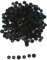 Colcolo Packung mit 100 Set Harzknöpfen Druckknöpfe, Schwarz, T3