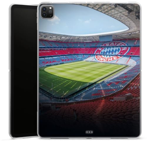 DeinDesign Silikon Hülle kompatibel mit Apple iPad Pro 12.9 (2020) Case Tablet Hülle FC Bayern München FCB Stadion