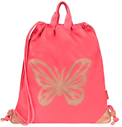 Belmil Premium Turnbeutel Sportbeutel Schuhbeutel Sportsack Mädchen Pink (337-1/P Coral)