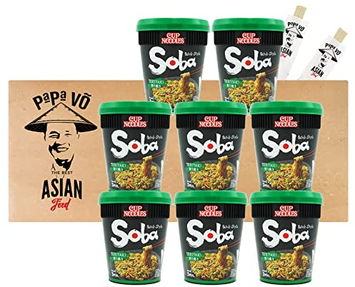 8er Pack (8x 90g) Nissin Soba Teriyaki Wok Style Cup Noodles (Papa Vo®)
