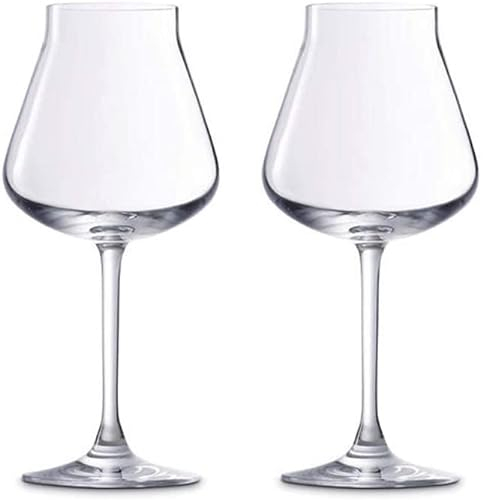 Exquis Verres à vin Lot de 2 Verres à Boire de fête Gobelet à vin Rouge Clair Passe au Lave-Vaisselle Anniversaire de Mariage Unique ou Cadeau d'anniversaire Élégant