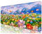 Desk Mat, 32 x 12 XXL Extended Large Gaming Mouse Pad, Desktop Decor Desk Pad, Cute Men Women Office Supplies and Accessories, XL Mouse Mat for Laptop & Keyboard, Oil Painting Flowers