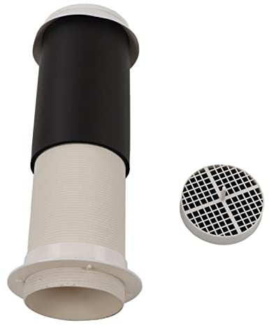 Through Wall Ventilation Kit, Louvered Vent Hood Stainless Steel Exhaust Vent Pass Through Vent with Screen Mesh Air Outlet for House Ventilation Exhaust Hood Range Hood (75mm (Perforated 95))