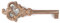 cyclingcolors Möbelschlüssel schrankschlüssel zierschlüssel türschlüssel Gold Louis XV 15 Messing
