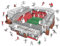 Iconic Puzzles, Liverpool FC Anfield Stadion, 100% ökologisch nachhaltiges Holzpuzzle mit offizieller Lizenz, Größe S, 150 Teile