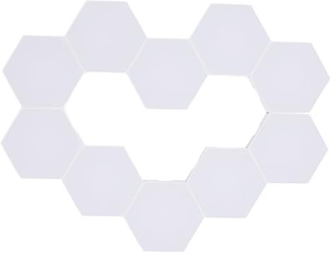 10 Set Hex Light Panels, Wall Mounted Hexagon Lights Cool Music Sync RGB LED Lights with APP Remote Control Creative Wall Lights Decor for Living Room, Bedroom, Gaming Room