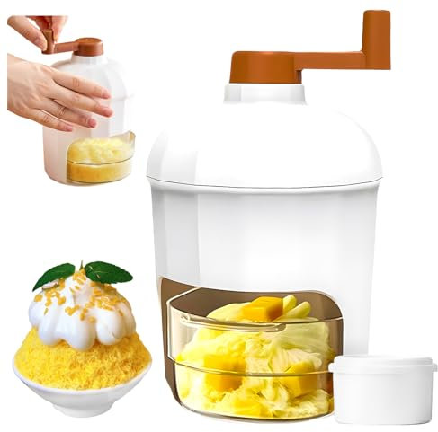 Maquina de Granizados Shyllin, Picadora de Hielo Manual con Molde de Hielo, Trituradora de Hielo Manual, Máquina de Hielo Afeitado, Sin Bpa, Apta para Cócteles, Batidos y Helados