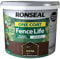 One Coat Quick Dry Garden Shed & Fence Paint Dark Oak 9L Long-Lasting Protection & Vibrant Colour