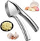 Premium Garlic Press Crusher Multiple Cloves & Mincer, Effortless Garlic Crusher, Heavy Duty Stainless Steel Garlic Presser, No Peel Needed, Easy to Clean, Dishwasher Safe (Silver-Stainless Steel)