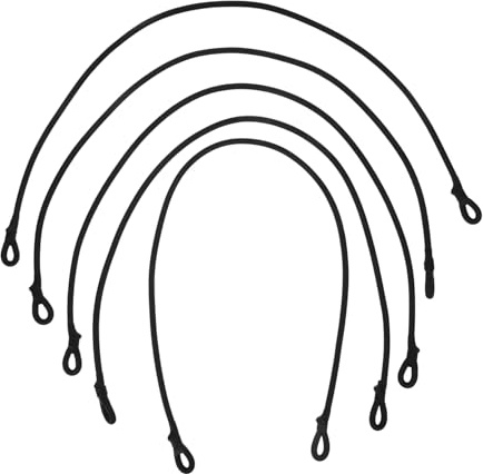 GALPADA 5 Stück Ersatz Gummiseile Für Trampolin Zelte Planen Elastische 6mm x 70cm Spanngurte Mit Hoher Elastizität Für Outdoor Befestigung