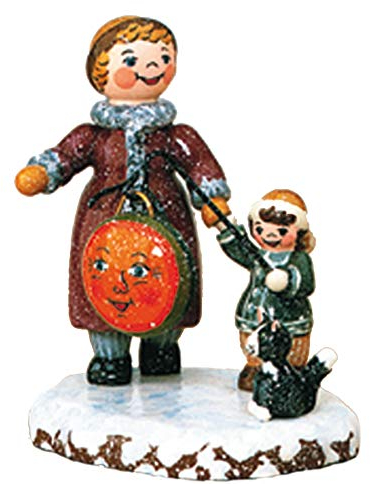 Kleine Figuren & Miniaturen Winterkinder Meine große Schwester und ich - 8cm - Hubrig Volkskunst