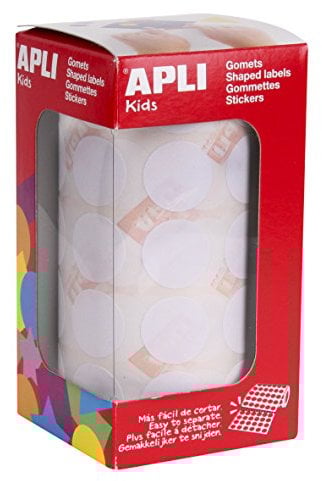 APLI Kids 20 mm Round Rubber Bands - White