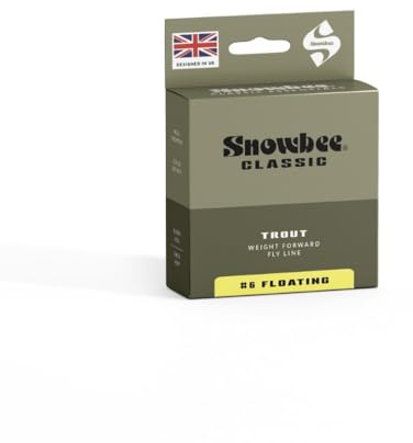Snowbee Classic Floating Fly Line, Pale Yellow, WF4–WF8, Short Head Profile, Entry-Level Taper for Easy Casting and Turnover in Stillwater or River Fly Fishing