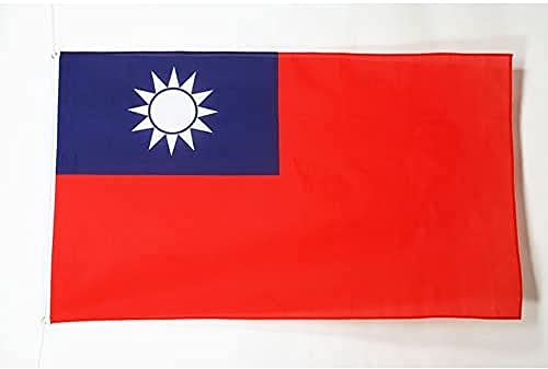 AZ FLAG - Flagge Taiwan - 90x60 cm - Republik China Fahne 100% Polyester mit Messing-Ösen - 50g