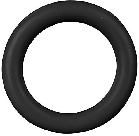 Piercingfaktor Ersatz Silikon Gummi O-Ring Ring Haltering Gummiring Stab Stecker Durchmesser 6,0mm schwarz
