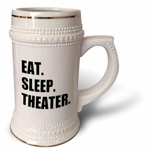 3dRose Tasse Stein avec texte noir - Drama Club Addict - Acteur Play Acting - Tasse Stein - 532 ml, Blanc