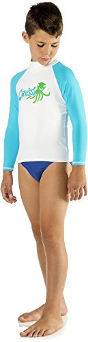 Cressi Rash Guard für Jungen und Mädchen – Kinder UV Shirt Kurzarm für Strand, Schnorcheln, Schwimmen und Wassersport mit hohem Sonnenschutzfaktor UPF 50+ und weichem Stretchmaterial