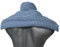 Leinsamenkissen Schulter & Nackenkissen mit Kragen. Körnerkissen, Nackenwärmer - Einfach im Ofen oder Mikrowelle warm machen (blau-weiß, Leinsamen)