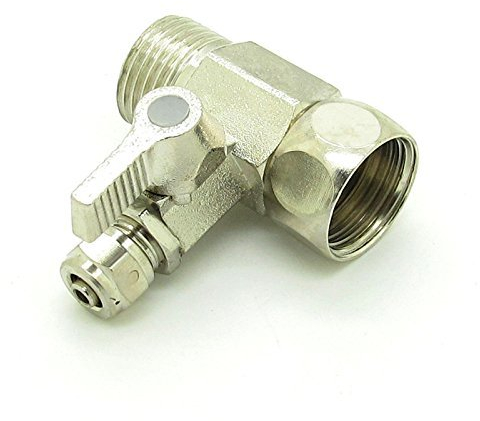 YZM RO Wasserfilter, Zufuhrwasseradapter, 1,27 cm auf 3/8 Zoll, Kugelhahn, Wasserhahn, Umkehrosmose (Filteradapter 3/8)
