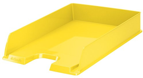 Europost Vivida Standard A4 Briefablage aus schlagfestem Polystyrol, Gelb, 10 Stück