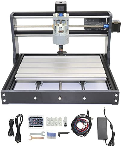 RATTMMOTOR 3018 PRO CNC Wood Router Machine 3 Axis GRBL Control USB Port DIY Mini CNC Router Machine Kit Plastic Acrylic PVC PCB Wood Engraver Milling Carving Machine Working Area 30x18x4.5cm
