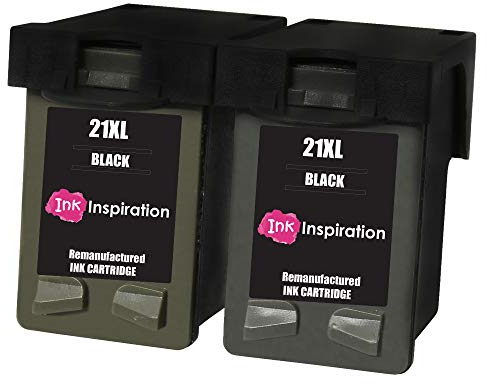 Ink Inspiration® 2 Schwarz Premium Druckerpatronen Ersatz für HP 21 21XL Deskjet F2120 F2180 F2280 F335 F375 F380 F390 F4180 F4190 3940 D1460 D2360 D2460 Officejet 4315 4355 PSC 1410 1415