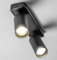 CGC Foco empotrable de techo GU10 con cabezal orientable de doble superficie redonda negro