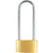 Candado arco largo de laton macizo con llave (18 mm)