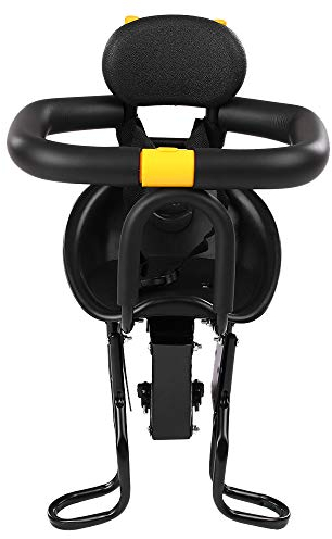 Irfora Kindersitz für Fahrrad, Vorderrad, Baby, Kindersitz mit Pedalen, Rückenstütze für Mountainbike, Fahrrad