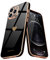 Teageo for iPhone 12 Pro Case Cute Heart Pattern for Women Girls Slim Luxury Bling Plating Soft TPU Anti-Scratch Shockproof Bumper Phone Case for iPhone 12 Pro, Black