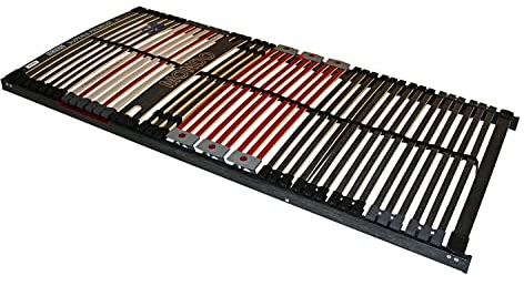 Möbel Jack Lattenrost Lattenrahmen Bettrost mit 7 Zonen | Federholzrahmen | 42 elastische Federholzleisten | 80 x 200 cm