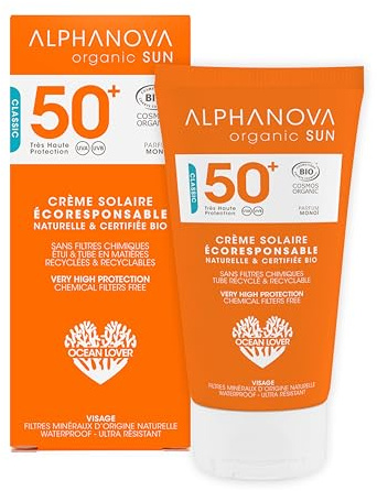 Alphanova Sun Sonnencreme Gesicht Ökologisch Verantwortlich SPF50+ Bio 50 g