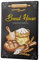 Blechschild Retro - Vintage Metall-Poster für die Küche - Brot Haus Motiv - 20 x 30 cm