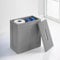 Homme Concept - Bathroom Storage Box and Cabinet – Compact Grey Floor Organizer, Multi-Purpose Storage Unit for Cleaning Supplies.