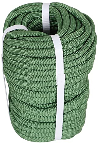 HOSTIC Geflochtenes Seil, 0,9 cm, 300 m, 1,596 kg, hochfestes Polyester-Seil, Baum, Arbeitsseil für Schaukel, Camping, Grün