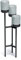 Blumenständer Pflanzgestell Blumenampel Pflanzenständer Blumentopfhalter mit 3 Töpfen Beton Optik Blumentopf Pflanzpyramide (125cm Beton)