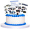 Opopark 15 Stück Polizei Cupcake Topper, Polizei Tortendeko, Polizei Geburtstag Geko Polizei Geburtstagsparty Deko Polizei Polizeiauto Kuchendekoration Baby Jungen Kinder Geburtstag Party Deko