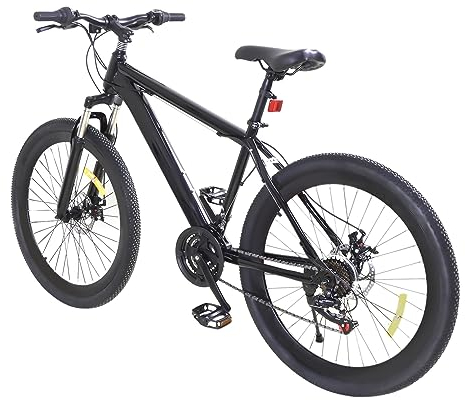 GramStudio 26 Zoll Mountainbike, 21-Gang Fahrrad Dirt Bike Fahrräder mit Variable Geschwindigkeits-Positionierungskette, Siebenteiliges Positionierschwungrad, Schwarz