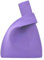 ANIMQUE Damen Häkeln Tragetasche Einfarbig Geschenk Tasche Schultertasche Gestrickt Ärmel Knoten Tasche Kleine Niedliche Tragbare Geldbörse Faltbar Tote, Violett