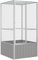 Hommdiy Vogelkäfig Vogelhaus Käfig Verzinkter Stahl Grau,111 x 107 x 211,5 cm