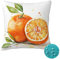 Outdoor Kissen Wetterfest 2 Stück Orange Kissenbezug 35x35 cm, Sommer Gartenkissen Deko Outdoor Sitzkissen Wetterfest, Kissenbezüge Herbst Outdoorkissen für Balkon Terrasse Patio Garten Deko -OZ297