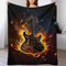 Gitarren Decke Kuscheldecken Couchdecke, Übergroße Warme Super Weiche Decke, Schlafdecke Tagesdecke Flauschige Decke（150×200cm）