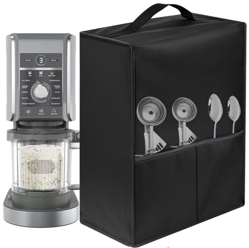 Hitzebeständige, Wasserdichte, Staubdichte Abdeckung für Ninja CREAMi Eismaschine & Dessertmaschine NC300EU, Ninja 2-in-1 Mixer, Ninja CREAMi Deluxe NC501EU (NC501EU)