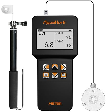 AH-UVCBA-Lichtmessgerät, testen Sie den UV-Index von UVB, UVC, Bestrahlungsintensität von UVC, UVA. Zeichnen Sie die w/m²-Verteilung von UVC. UVA auf.
