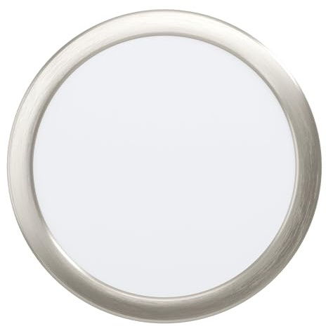 EGLO LED Einbaustrahler Fueva 6, Spot Deckenleuchte, runder Einbauspot | Deckenstrahler aus Kunststoff in Silber und Weiß, warmweiß-kaltweiß, ∅ 21,6 cm