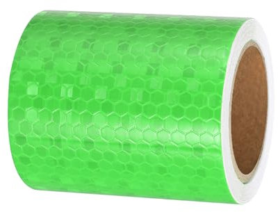 PATIKIL Ruban Réfléchissant Adhésif Vert 1 Rouleau 7cm x 3 Mètres Ruban Adhésif Réfléchissant de Sécurité Imperméable et Haute Visibilité pour Camions, Remorques, Voitures
