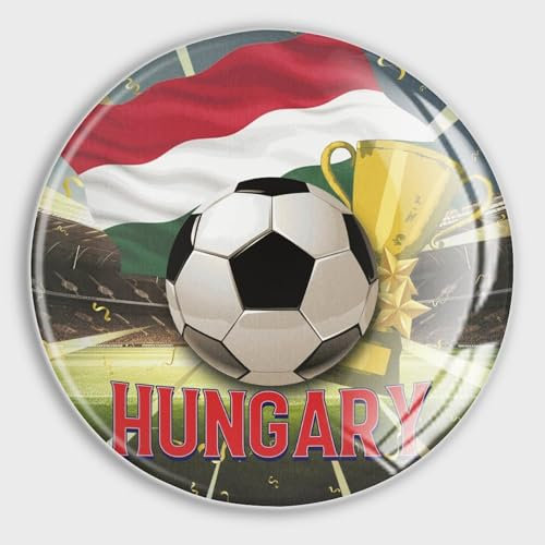 Kühlschrankmagnete mit Ungarn-Flagge, Glas, klein, rund, Mehrzweck-Magnete für Kühlschrank, Spind, Whiteboard, Werbetafel, Küche, Büro, Schule, Reisen, Souvenir