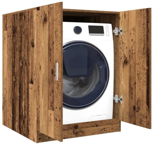 LAPOOH Mobile per Lavatrice Legno Antico 70,5x71,5x91,5 cm,Mobilia per Lavatrice,Mobili per Interni e per Esterni,Decorazioni per la Casa-856640